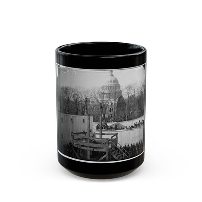 Washington, D.C. Hooded Body Of Captain Wirz Hanging From The Scaffold (U.S. Civil War) Black Coffee Mug-15oz-The Sticker Space