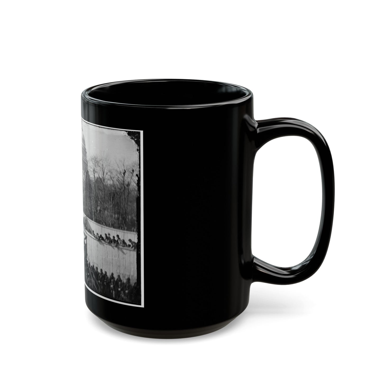 Washington, D.C. Hooded Body Of Captain Wirz Hanging From The Scaffold (U.S. Civil War) Black Coffee Mug-The Sticker Space