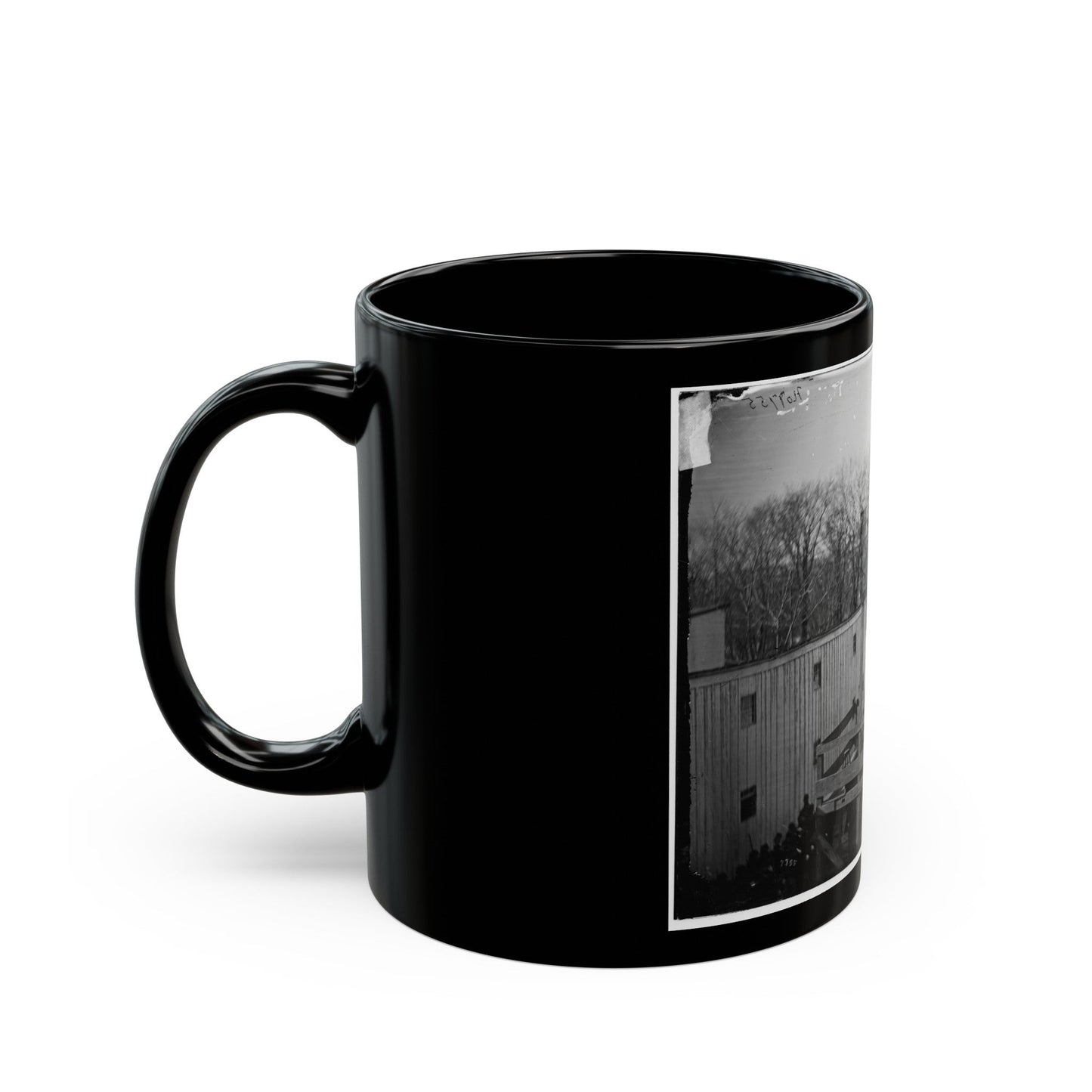 Washington, D.C. Hooded Body Of Captain Wirz Hanging From The Scaffold (U.S. Civil War) Black Coffee Mug-The Sticker Space