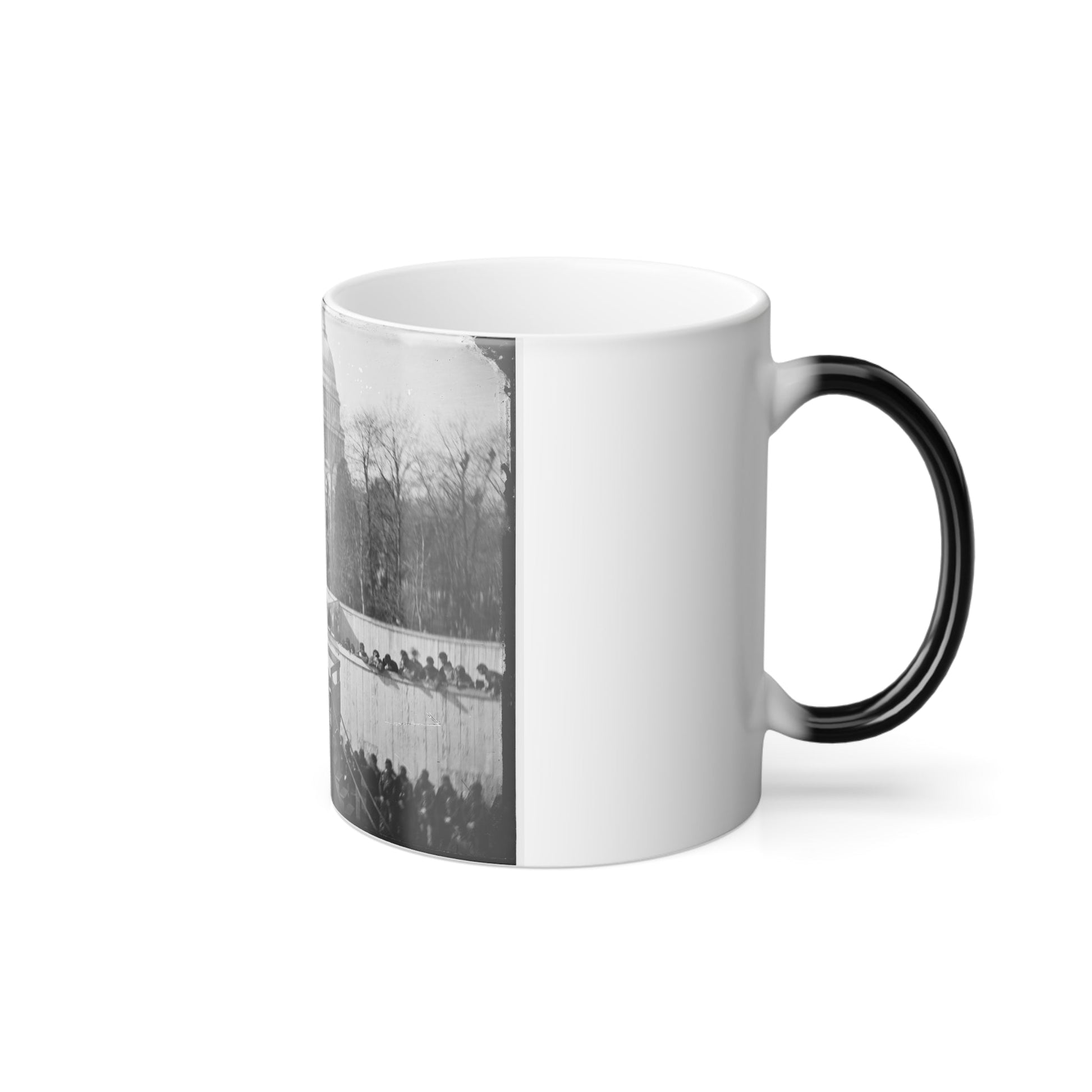 Washington, D.C. Hooded Body of Captain Wirz Hanging From the Scaffold (U.S. Civil War) Color Morphing Mug 11oz-11oz-The Sticker Space