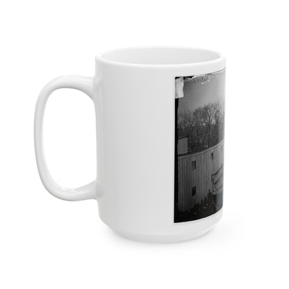 Washington, D.C. Hooded Body Of Captain Wirz Hanging From The Scaffold (U.S. Civil War) White Coffee Mug-The Sticker Space