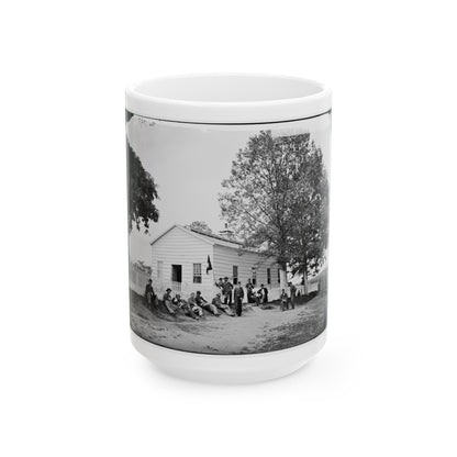 Washington, D.C. Hospitals, Signal Corps Camp Quarters Near Georgetown (U.S. Civil War) White Coffee Mug-15oz-The Sticker Space