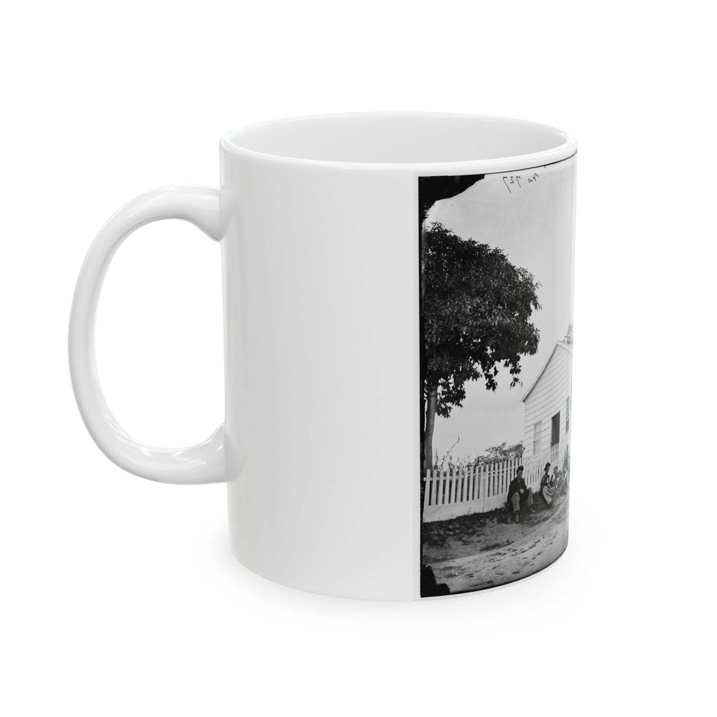 Washington, D.C. Hospitals, Signal Corps Camp Quarters Near Georgetown (U.S. Civil War) White Coffee Mug-The Sticker Space