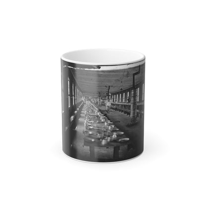 Washington, D.C. Mess Hall at Harewood Hospital, Heated by Elaborate Stoves (U.S. Civil War) Color Morphing Mug 11oz-11oz-The Sticker Space