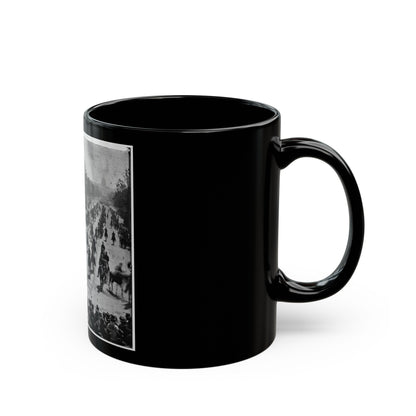 Washington, D.C. Mounted Officers And Unidentified Units Passing On Pennsylvania Avenue Near The Treasury (U.S. Civil War) Black Coffee Mug