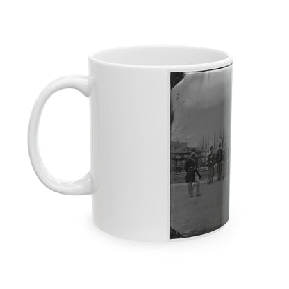 Washington, D.C. Noncommissioned Officers Of Company H, 10th Veteran Reserve Corps, At Washington Circle (U.S. Civil War) White Coffee Mug-The Sticker Space