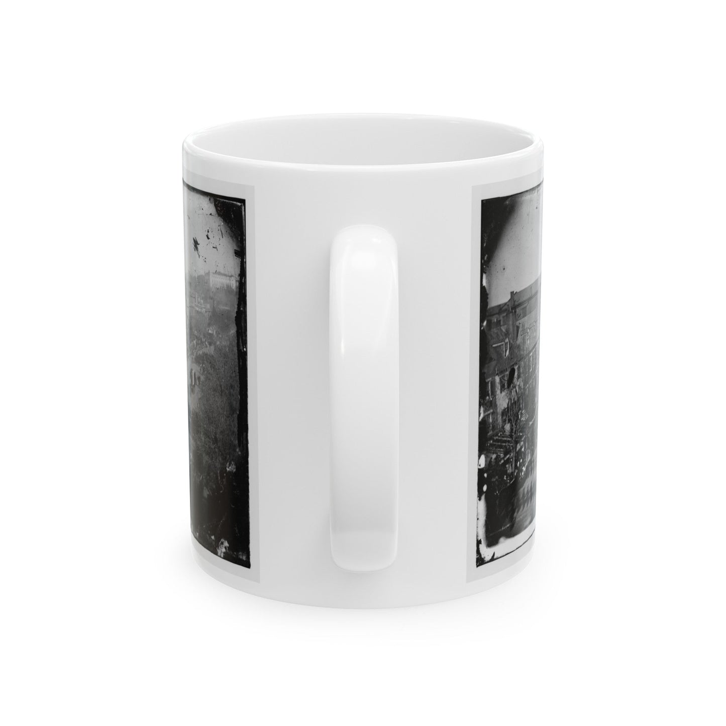 Washington, D.C. President Lincoln's Funeral Procession On Pennsylvania Avenue; Another View (U.S. Civil War) White Coffee Mug-The Sticker Space