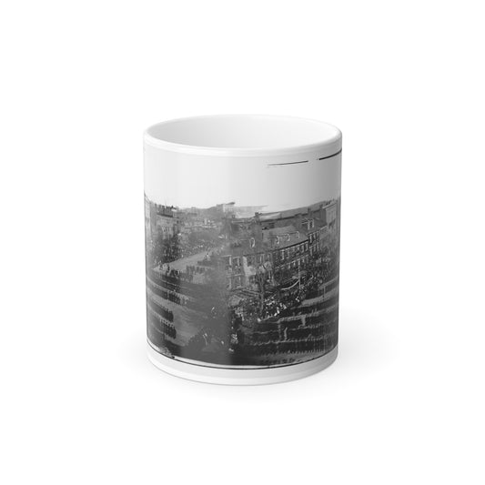 Washington, D.C. President Lincoln's Funeral Procession on Pennsylvania Avenue (U.S. Civil War) Color Morphing Mug 11oz-11oz-The Sticker Space