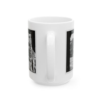 Washington, D.C. Presidential Reviewing Stand, With Guests And Guard (U.S. Civil War) White Coffee Mug-The Sticker Space