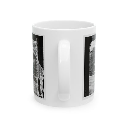 Washington, D.C. Presidential Reviewing Stand, With Guests And Guard (U.S. Civil War) White Coffee Mug-The Sticker Space