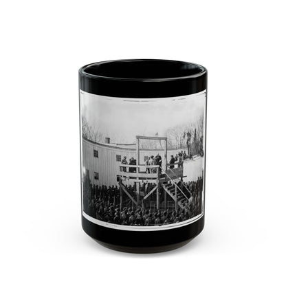 Washington, D.C. Reading The Death Warrant To Wirz On The Scaffold (U.S. Civil War) Black Coffee Mug-15oz-The Sticker Space