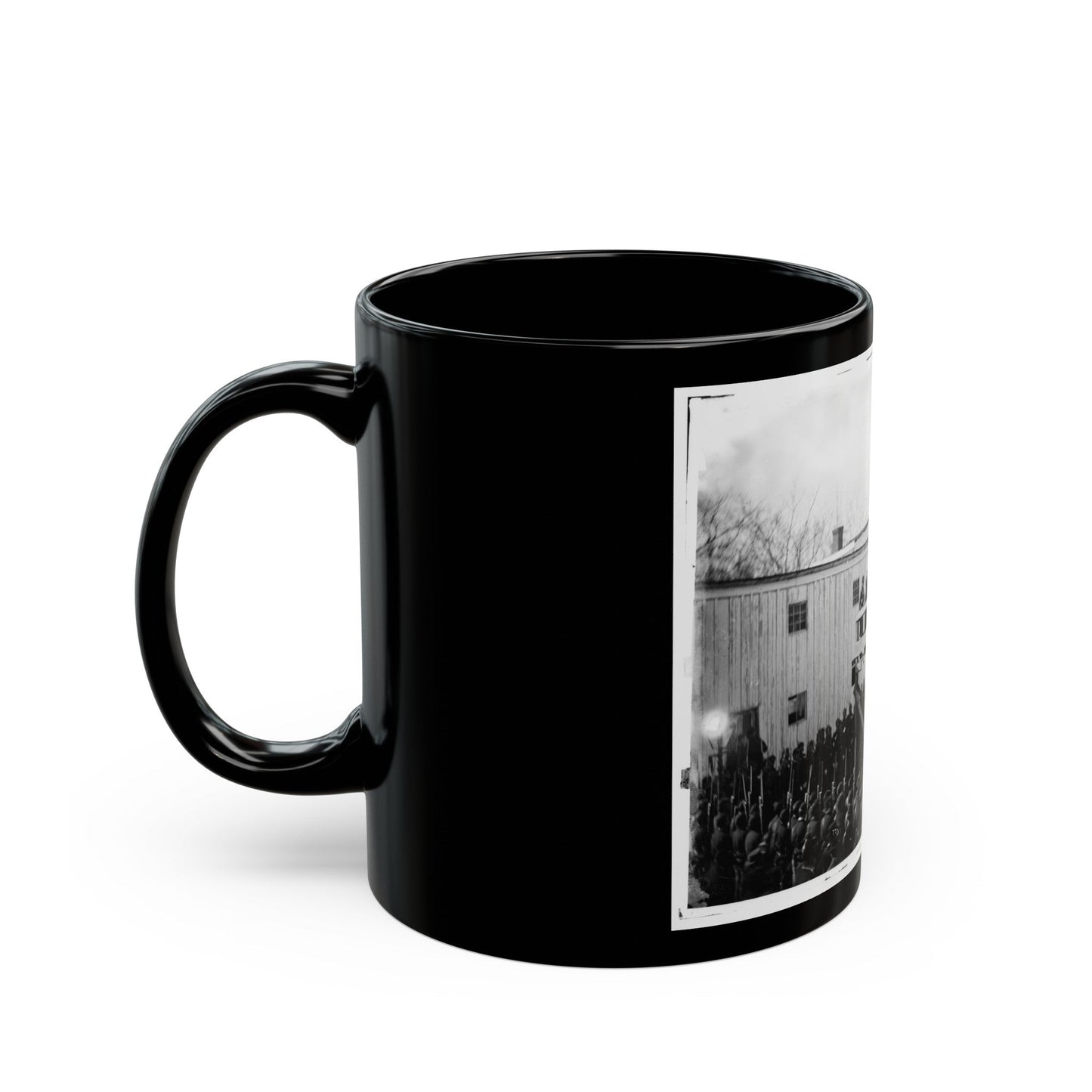 Washington, D.C. Reading The Death Warrant To Wirz On The Scaffold (U.S. Civil War) Black Coffee Mug-The Sticker Space