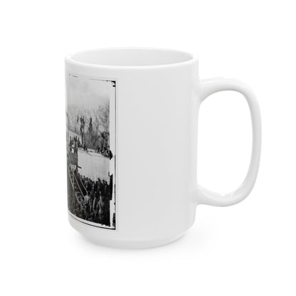 Washington, D.C. Reading The Death Warrant To Wirz On The Scaffold (U.S. Civil War) White Coffee Mug-The Sticker Space