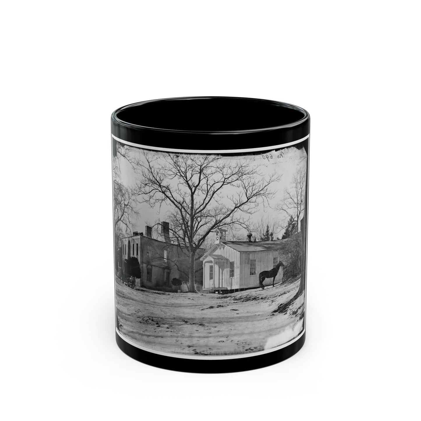 Washington, D.C. Ruins Of Kalorama Hospital, 23d And S Streets, Nw (U.S. Civil War) Black Coffee Mug-11oz-The Sticker Space