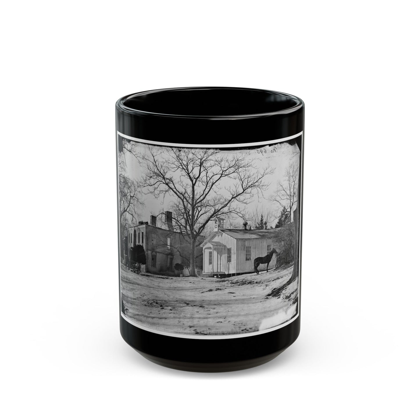 Washington, D.C. Ruins Of Kalorama Hospital, 23d And S Streets, Nw (U.S. Civil War) Black Coffee Mug-15oz-The Sticker Space