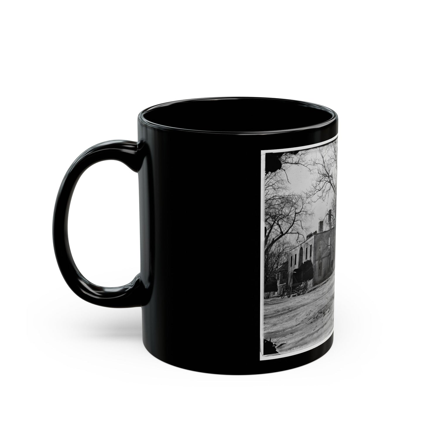 Washington, D.C. Ruins Of Kalorama Hospital, 23d And S Streets, Nw (U.S. Civil War) Black Coffee Mug-The Sticker Space