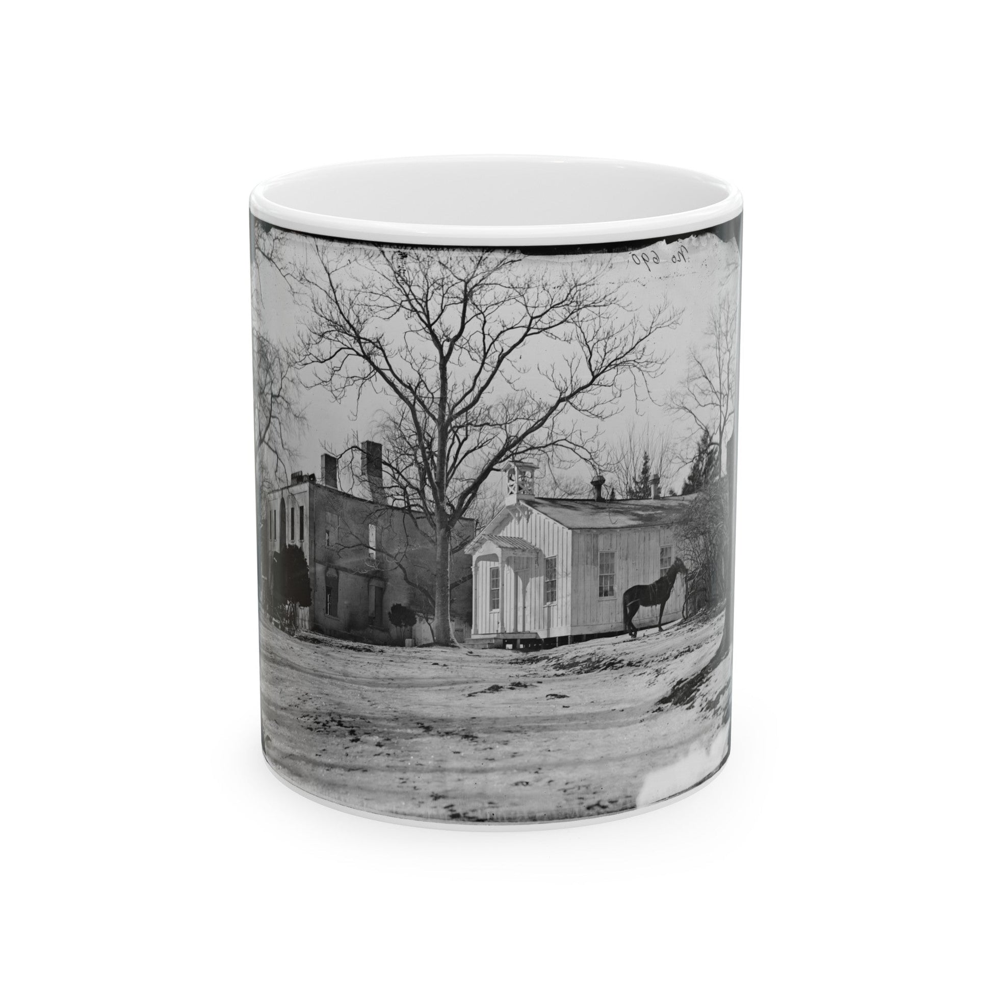 Washington, D.C. Ruins Of Kalorama Hospital, 23d And S Streets, Nw (U.S. Civil War) White Coffee Mug-11oz-The Sticker Space