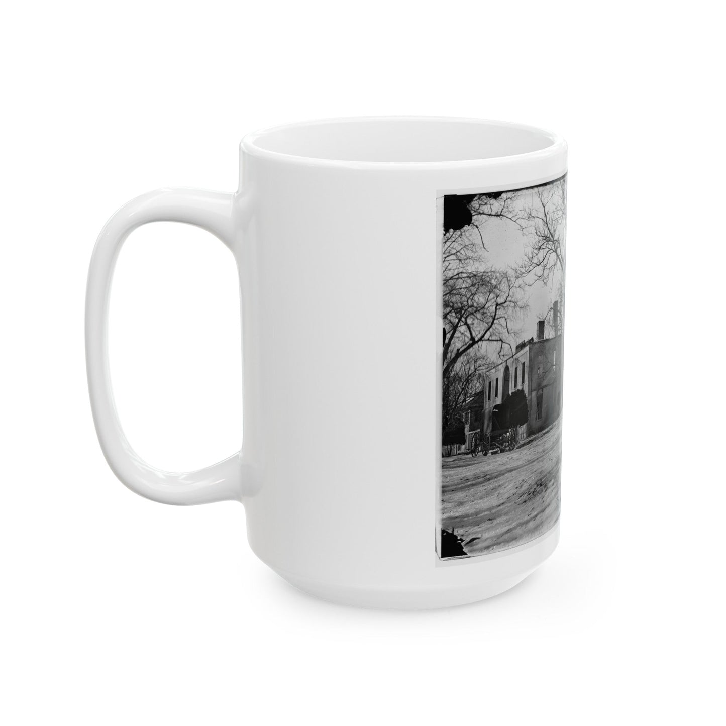 Washington, D.C. Ruins Of Kalorama Hospital, 23d And S Streets, Nw (U.S. Civil War) White Coffee Mug-The Sticker Space