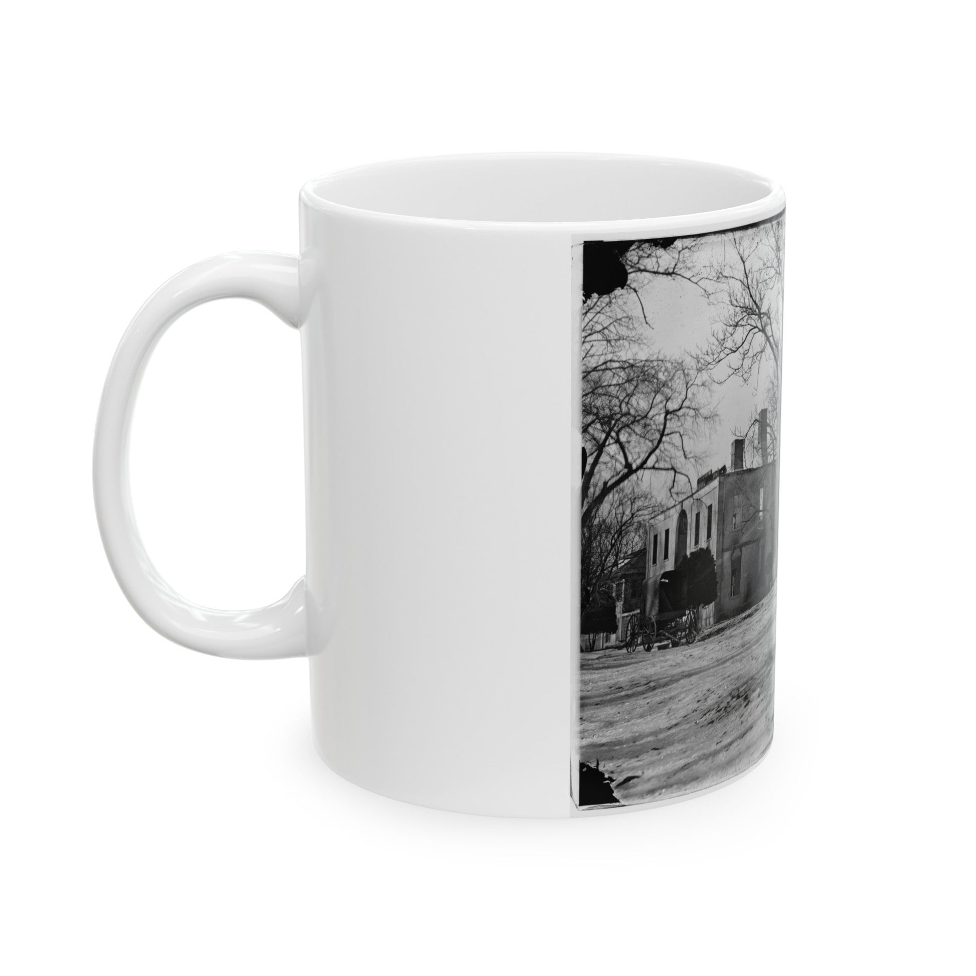 Washington, D.C. Ruins Of Kalorama Hospital, 23d And S Streets, Nw (U.S. Civil War) White Coffee Mug-The Sticker Space