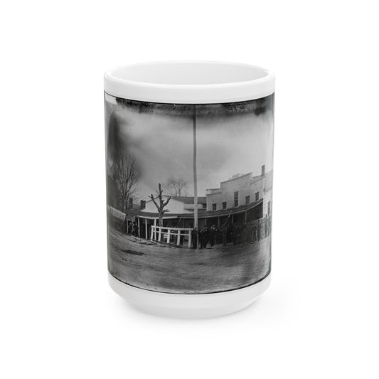 Washington, D.C. Staff, Buildings, And Wagons Of The Medical Department (U.S. Civil War) White Coffee Mug-15oz-The Sticker Space