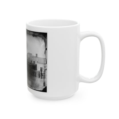 Washington, D.C. Staff, Buildings, And Wagons Of The Medical Department (U.S. Civil War) White Coffee Mug-The Sticker Space