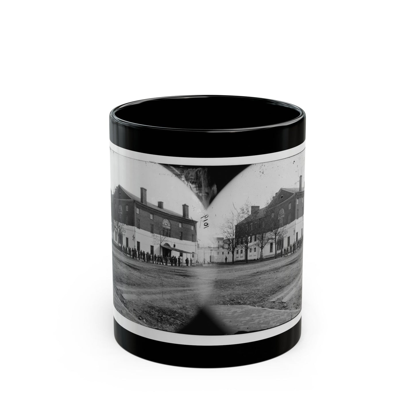 Washington, D.C. The Old Capitol Prison, 1st And A Streets Ne (U.S. Civil War) Black Coffee Mug-11oz-The Sticker Space