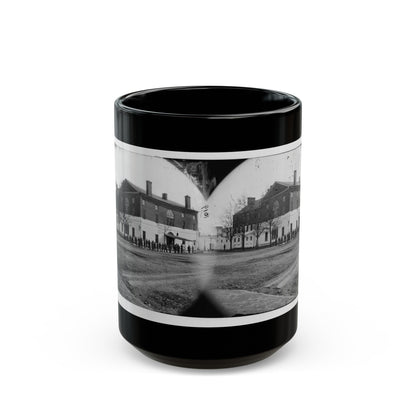 Washington, D.C. The Old Capitol Prison, 1st And A Streets Ne (U.S. Civil War) Black Coffee Mug-15oz-The Sticker Space