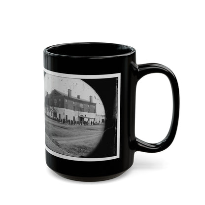 Washington, D.C. The Old Capitol Prison, 1st And A Streets Ne (U.S. Civil War) Black Coffee Mug-The Sticker Space