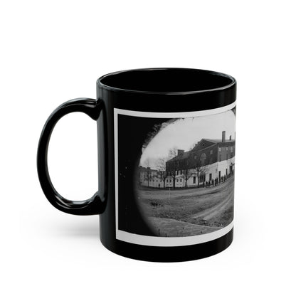 Washington, D.C. The Old Capitol Prison, 1st And A Streets Ne (U.S. Civil War) Black Coffee Mug-The Sticker Space