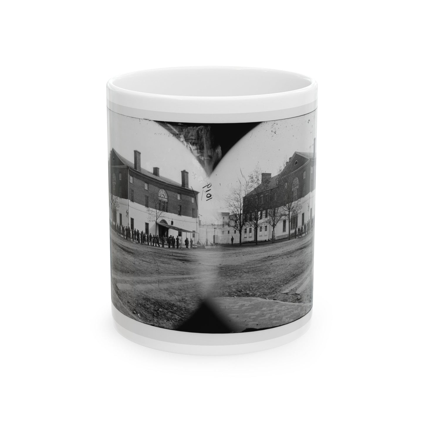 Washington, D.C. The Old Capitol Prison, 1st And A Streets Ne (U.S. Civil War) White Coffee Mug-11oz-The Sticker Space