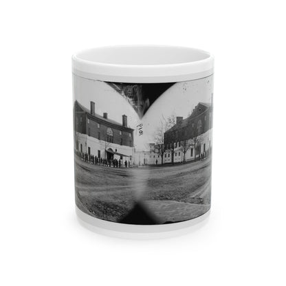 Washington, D.C. The Old Capitol Prison, 1st And A Streets Ne (U.S. Civil War) White Coffee Mug-11oz-The Sticker Space