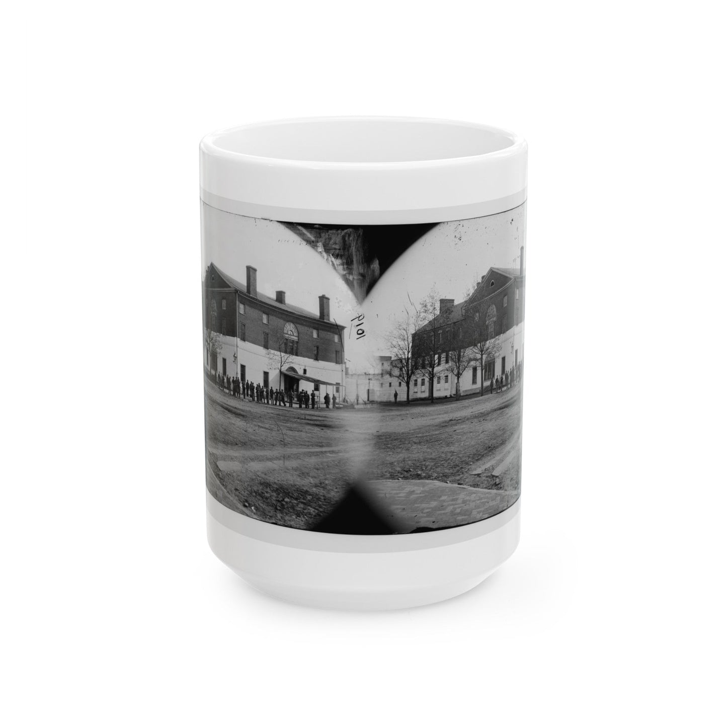 Washington, D.C. The Old Capitol Prison, 1st And A Streets Ne (U.S. Civil War) White Coffee Mug-15oz-The Sticker Space