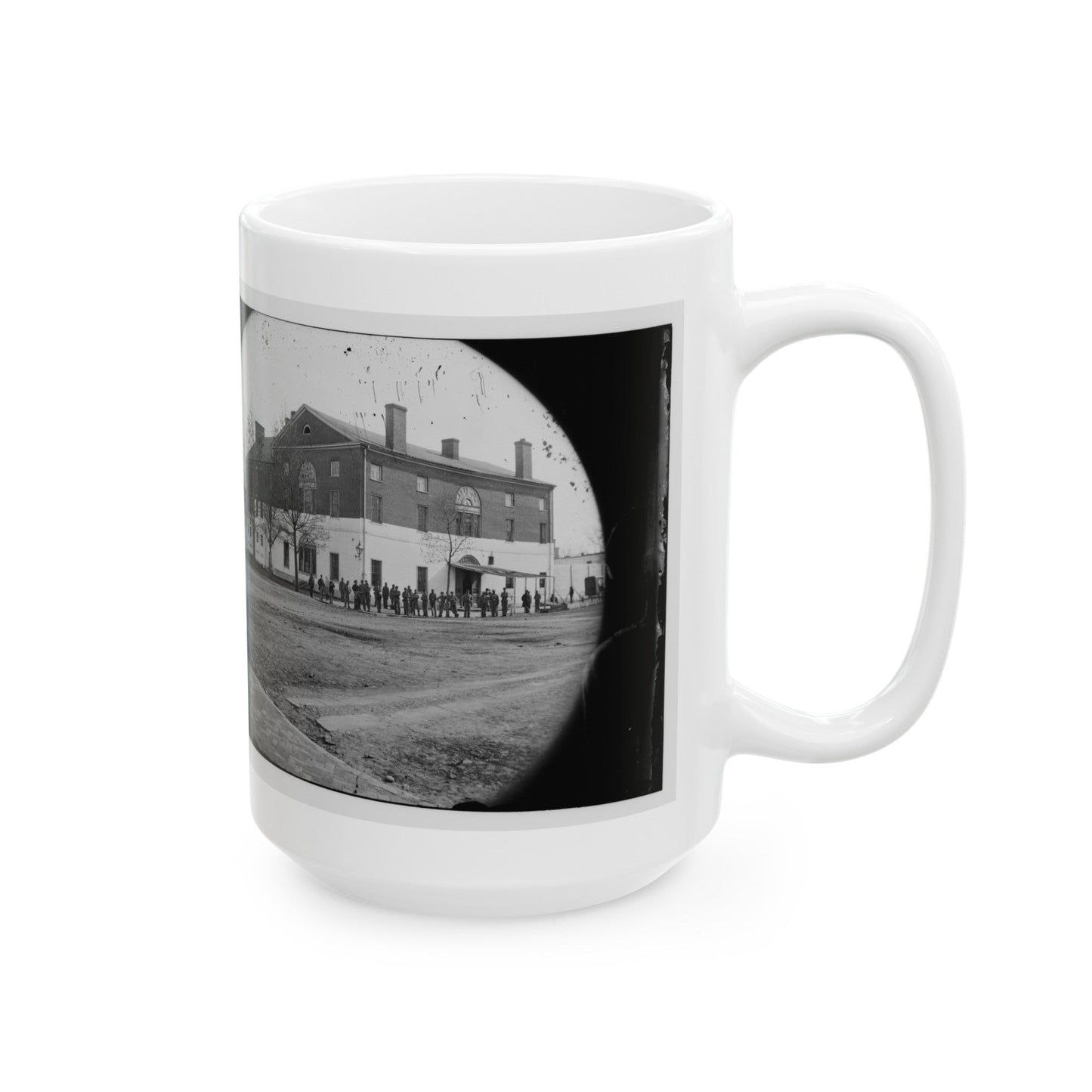 Washington, D.C. The Old Capitol Prison, 1st And A Streets Ne (U.S. Civil War) White Coffee Mug-The Sticker Space