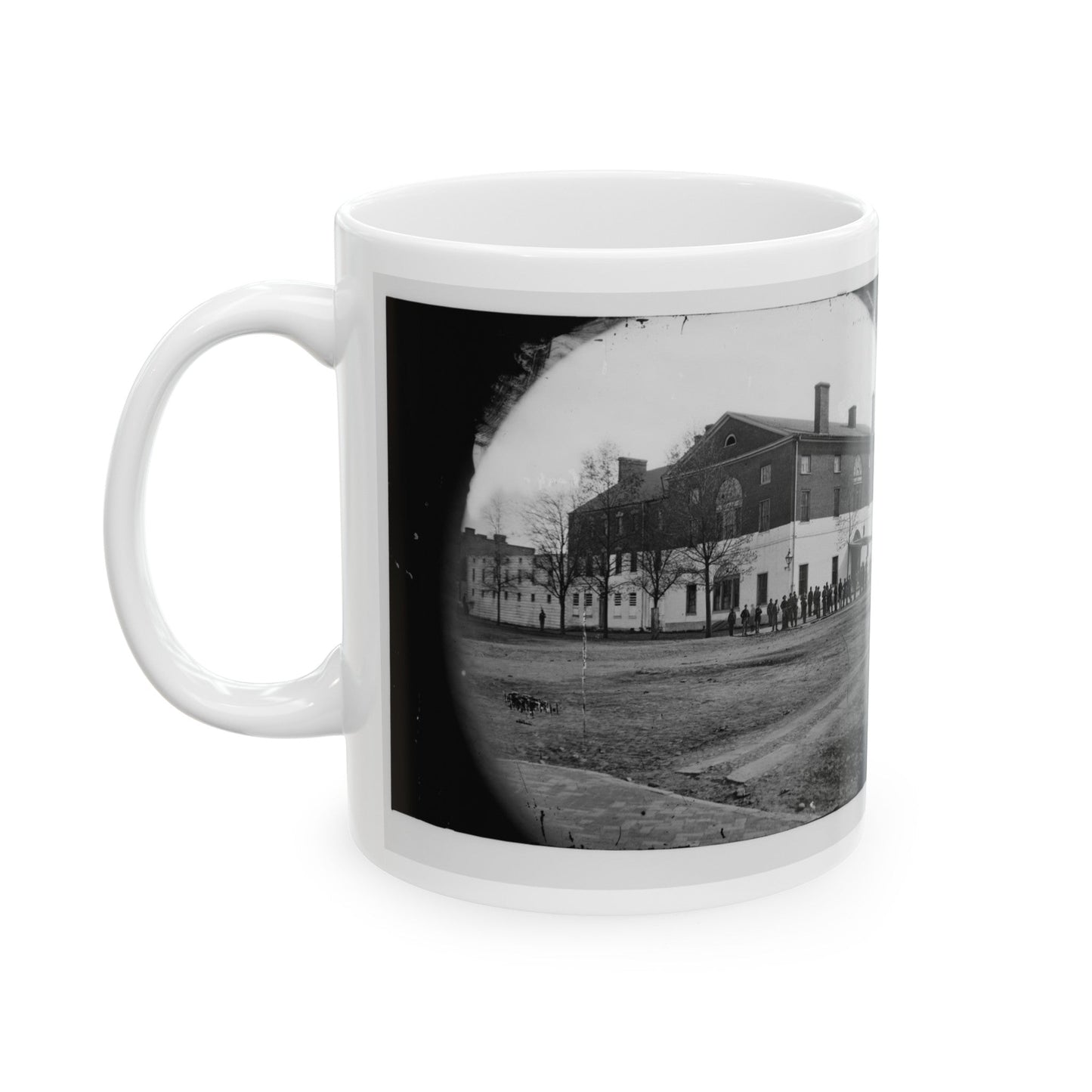 Washington, D.C. The Old Capitol Prison, 1st And A Streets Ne (U.S. Civil War) White Coffee Mug-The Sticker Space