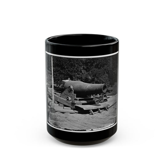 Washington, D.C., Vicinity. 15-In. Gun And Mounting (U.S. Civil War) Black Coffee Mug-15oz-The Sticker Space