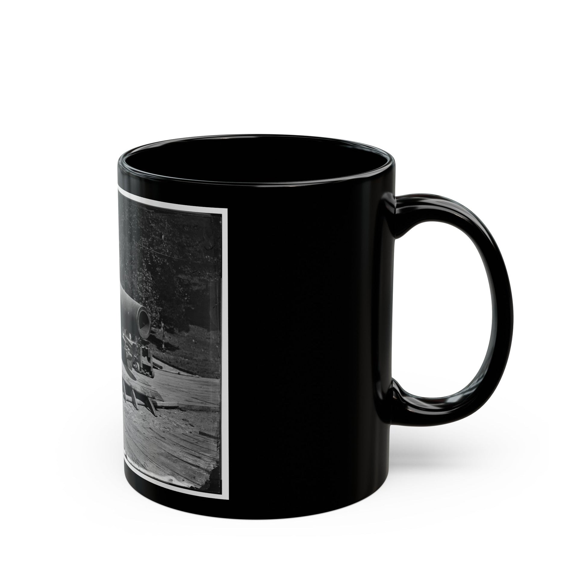 Washington, D.C., Vicinity. 15-In. Gun And Mounting (U.S. Civil War) Black Coffee Mug-The Sticker Space