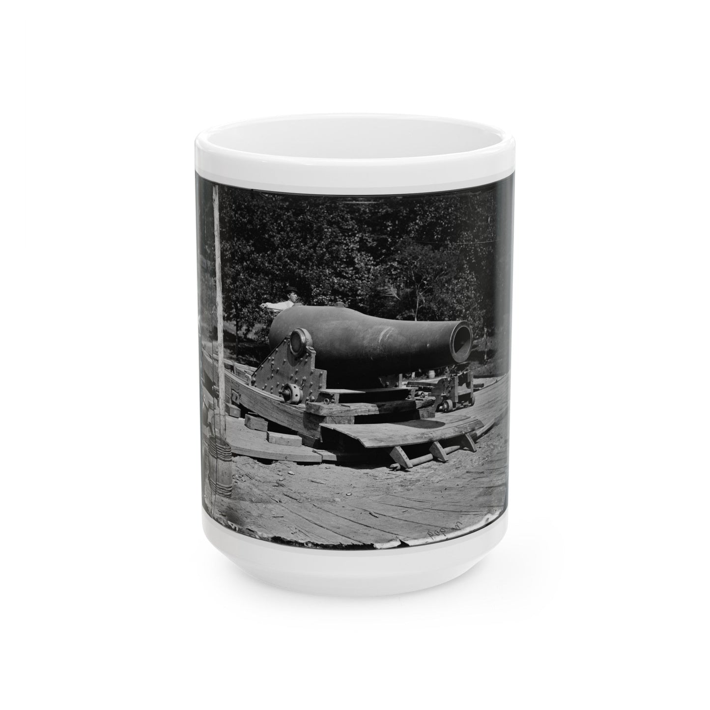 Washington, D.C., Vicinity. 15-In. Gun And Mounting (U.S. Civil War) White Coffee Mug-15oz-The Sticker Space