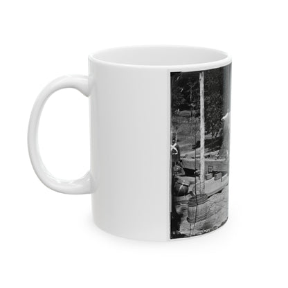 Washington, D.C., Vicinity. 15-In. Gun And Mounting (U.S. Civil War) White Coffee Mug-The Sticker Space