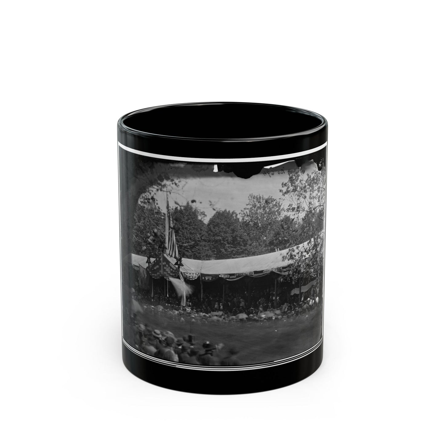 Washington, D.C. View In Front Of Presidential Reviewing Stand (U.S. Civil War) Black Coffee Mug-11oz-The Sticker Space