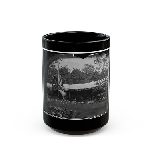 Washington, D.C. View In Front Of Presidential Reviewing Stand (U.S. Civil War) Black Coffee Mug-15oz-The Sticker Space