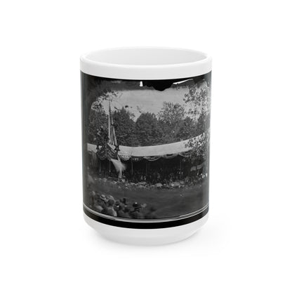 Washington, D.C. View In Front Of Presidential Reviewing Stand (U.S. Civil War) White Coffee Mug-15oz-The Sticker Space