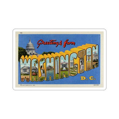 Washington DC (Greeting Cards) STICKER Vinyl Die-Cut Decal-2 Inch-The Sticker Space