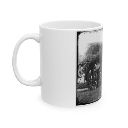 Washington, District Of Columbia (Vicinity). Gen. Andrew A. Humphreys And Staff (U.S. Civil War) White Coffee Mug-The Sticker Space