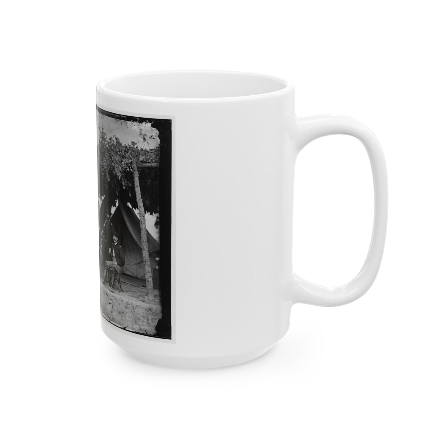 Washington, District Of Columbia (Vicinity). Gen. Daniel White And Staff (U.S. Civil War) White Coffee Mug-The Sticker Space