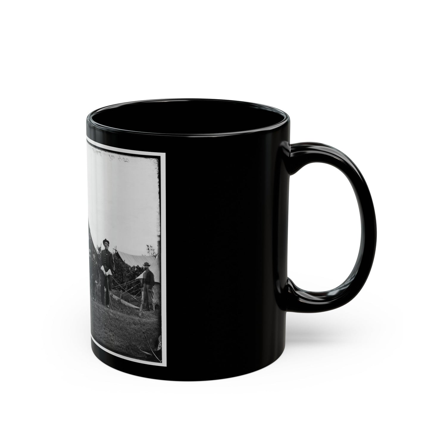 Washington, District Of Columbia (Vicinity). Gen. Robert Nugent And Staff. (Irish Brigade) (U.S. Civil War) Black Coffee Mug-The Sticker Space