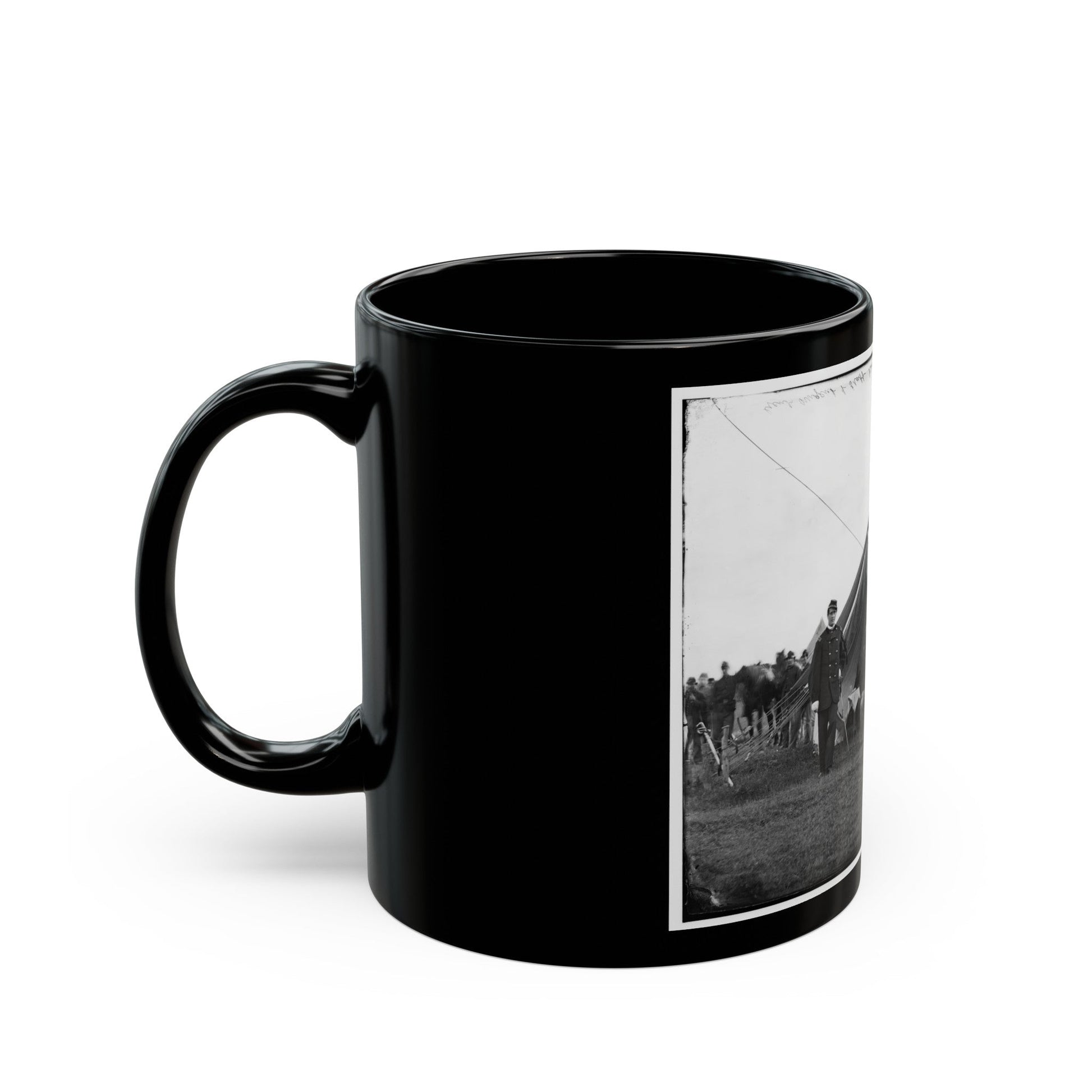 Washington, District Of Columbia (Vicinity). Gen. Robert Nugent And Staff. (Irish Brigade) (U.S. Civil War) Black Coffee Mug-The Sticker Space