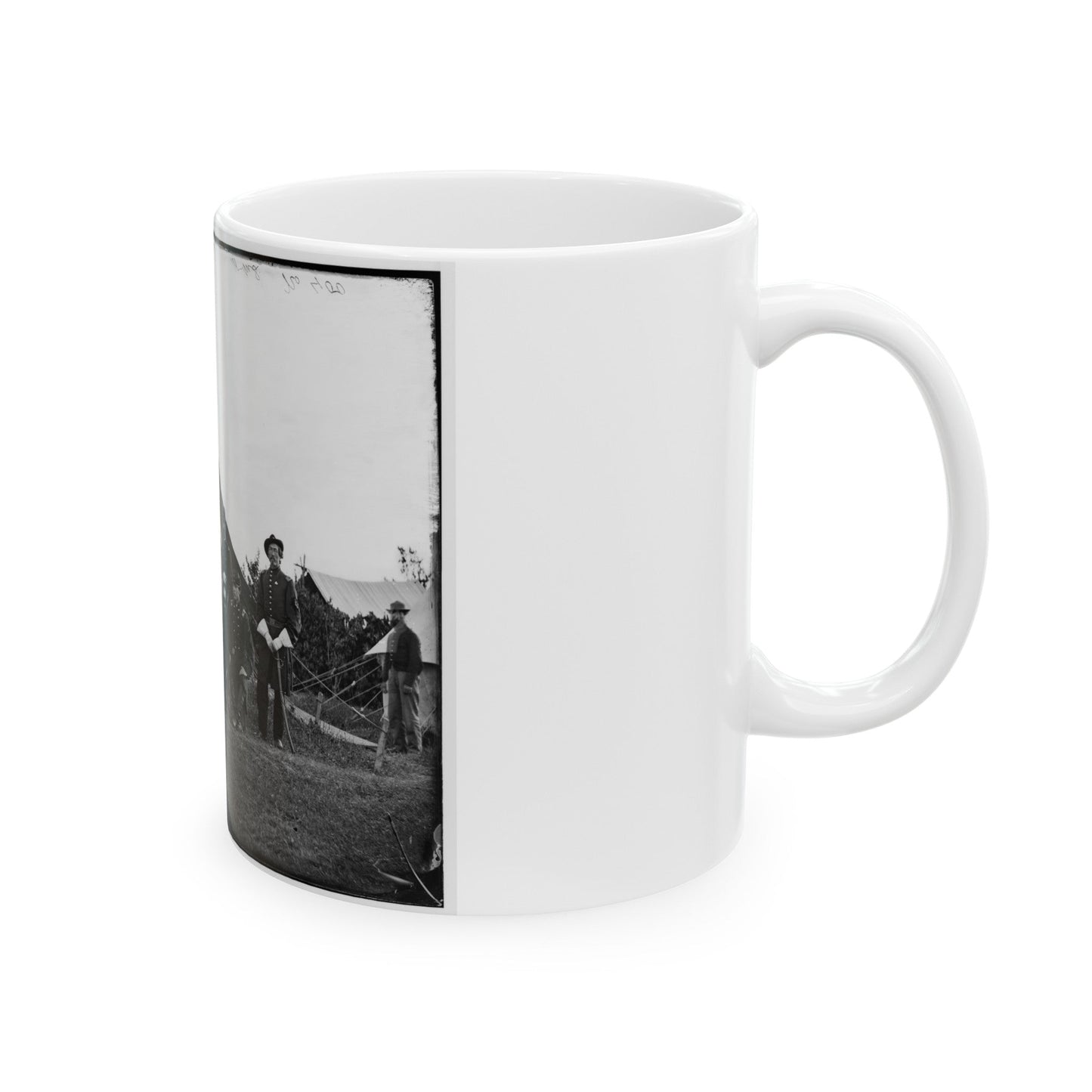 Washington, District Of Columbia (Vicinity). Gen. Robert Nugent And Staff. (Irish Brigade) (U.S. Civil War) White Coffee Mug-The Sticker Space