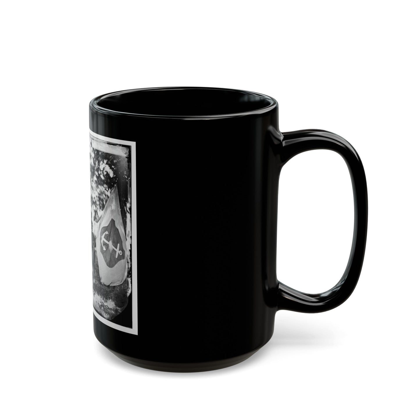 Washington, District Of Columbia (Vicinity). Gen. William F. Bartlett And Staff (U.S. Civil War) Black Coffee Mug-The Sticker Space