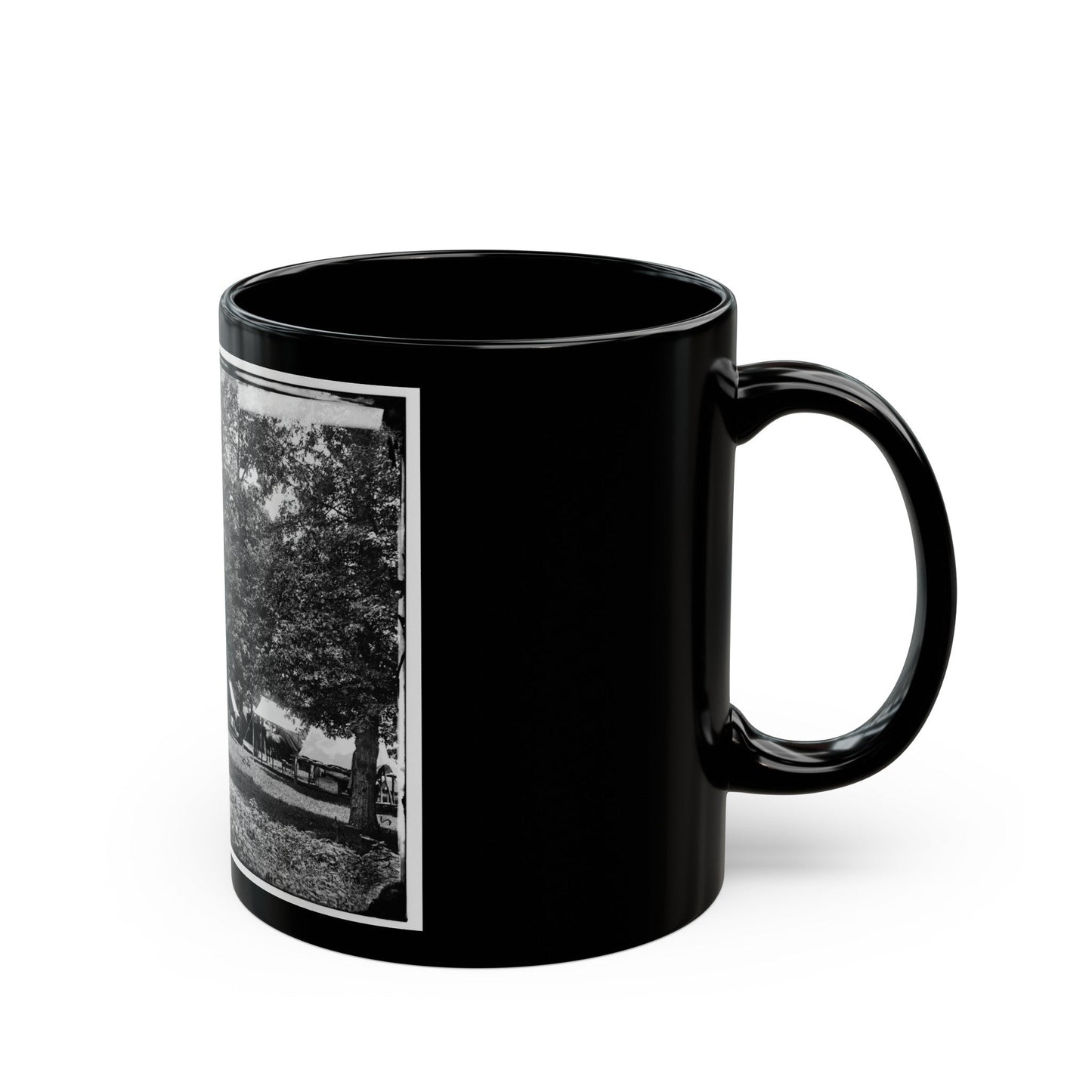 Washington, District Of Columbia (Vicinity). Gen. William F. Bartlett's Headquarters (U.S. Civil War) Black Coffee Mug-The Sticker Space