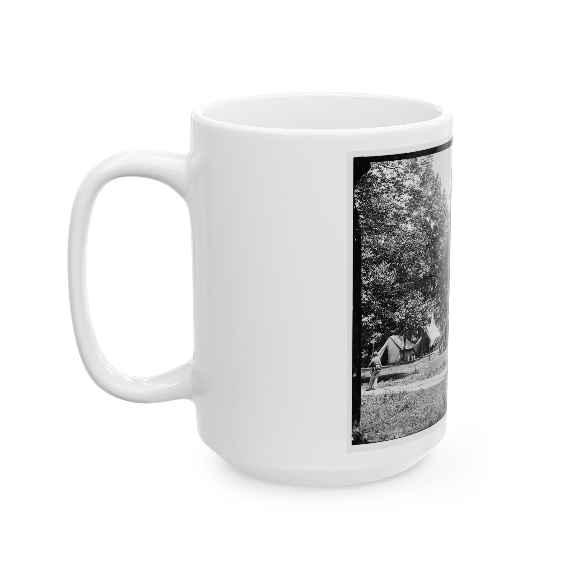 Washington, District Of Columbia (Vicinity). Gen. William F. Bartlett's Headquarters (U.S. Civil War) White Coffee Mug-The Sticker Space